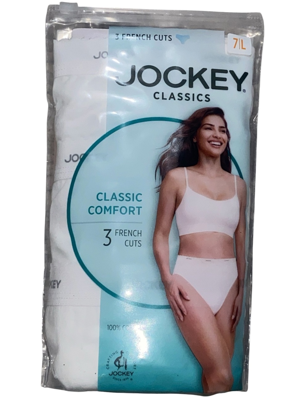 Jockey White French Cut Briefs Pack - Classic Comfort (3 Pack)